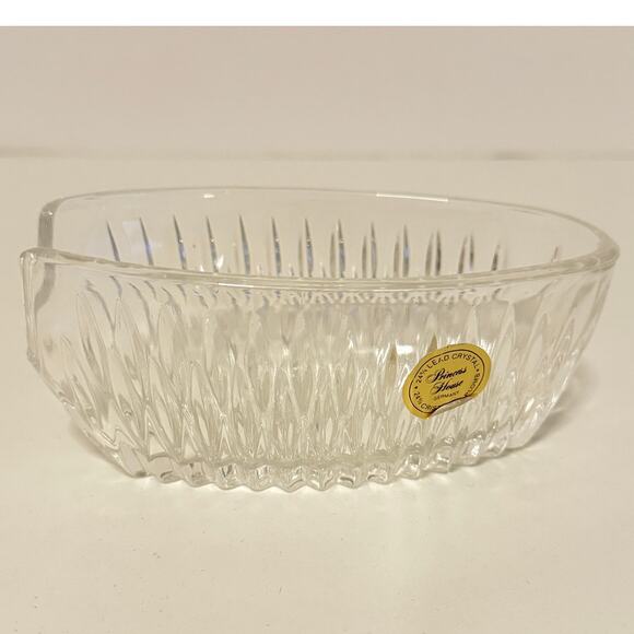 Princess House Set of 2 Lead Crystal Spoon And Fork Holders Dining Tableware New - Picture 3 of 7